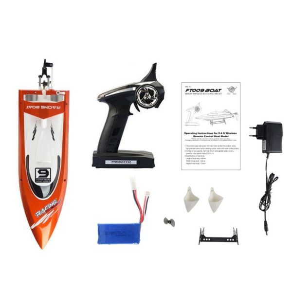 EU Plug FT009 2.4GHz 4 Channel Water Cooling High Speed Racing RC Boat Gift Online Sale