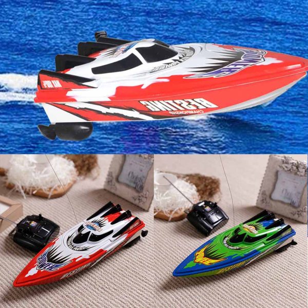 Hot Sale Radio Remote Control Twin Motor High Speed Boat RC Racing Children Outdoor Racing Boat For Discount