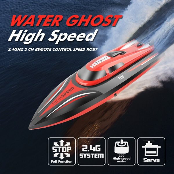 Rc Boat H101 2.4ghz 30km hour High Speed 180 Degree Flip With Servo Remote Control Boat Toys For Children Xmas Gifts For Kids Supply