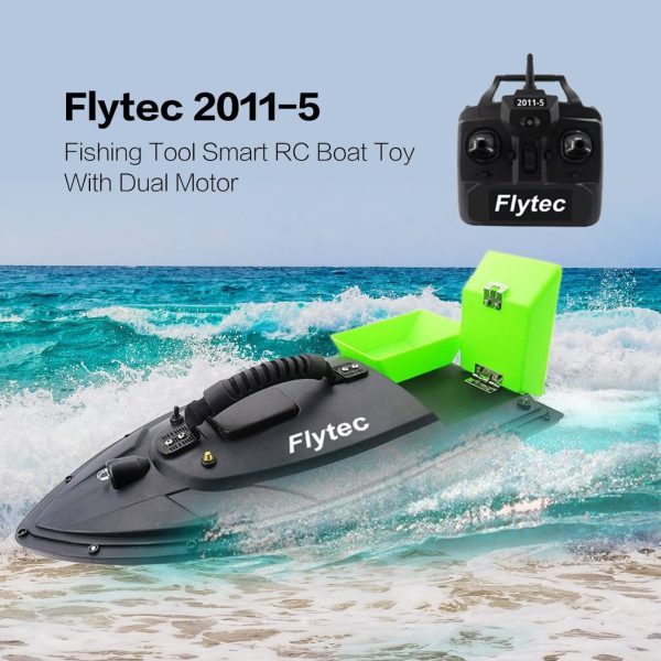 Flytec 2011-5 Fishing Tool Smart RC Bait Boat Toy Dual Motor Fish Finder Fish Boat Remote Control Fishing Boat Ship Boat Discount