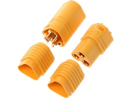 1 Pair MT60 3.5mm 3 Pole Bullet Connector Plug Set For RC ESC to Motor For Sale