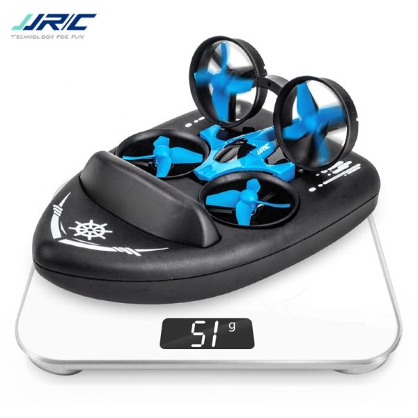 Upgraded H36 JJRC H36F Terzetto 1 20 2.4G 3 In 1 Blue RC Vehicle Flying Drone Land Driving Boat Quadcopter RTR Model VS E016F For Cheap