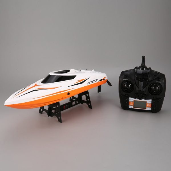 H102 H106 H105 RC Boat High Speed Racing 28km h Remote Control Boat 180 Flip with LCD Screen as Gift for Children Toy Kid Sale