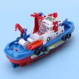 Fast Speed Music Light Electric Marine Rescue Fire Fighting Boat Toy for Kids Sale