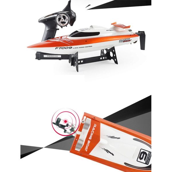 EU Plug FT009 2.4GHz 4 Channel Water Cooling High Speed Racing RC Boat Gift Online Sale