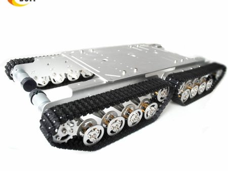 DOIT TS600 4WD Shock Absorber Tank Chassis with Aluminum Alloy Frame for Experiment Platform for Arduino Robot Project on Sale