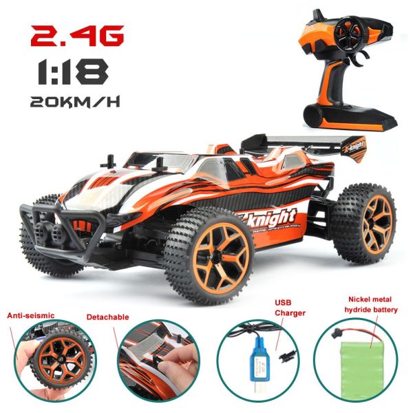 4CH Off-Road Vehicles Model Toy 20km h High Speed RC Car Dirt Bike Electric Orange Remote Control Car for kids Big Sale For Cheap