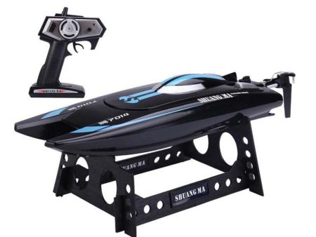 EBOYU(TM) Double Horse DH7014 Radio Control 2.4GHZ 4CH Speed RC Boat High Performance Waterproof SpeedBoat with Display Rack RTR Fashion