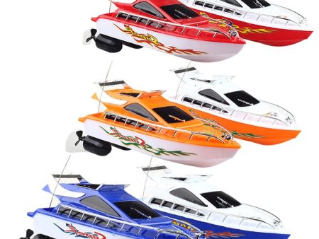 Rc Boat For Mini Kids Rc Remote Control Speed Boats Toy Racing Model 2.4GHZ Four-channel Small Remote Yacht Children s Gift Discount