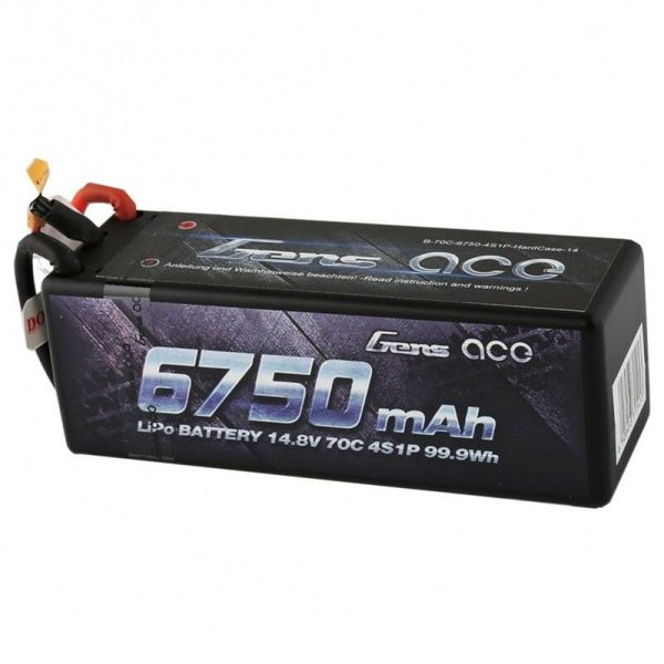 Gens ACE 14.8V 6750mAh 70C 4S1P XT90 Plug Lipo Battery for 1 8 RC Vehicles Model Car For Cheap