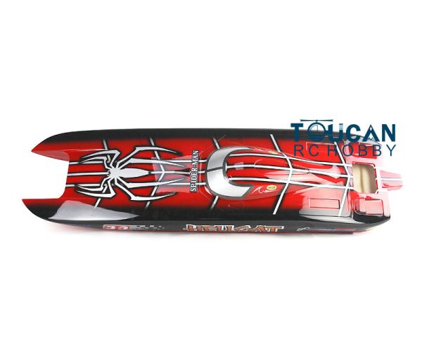 KIT E51 Fiber Glass 1.3M Well-painted Boat Hull only for Advanced Player Red TH02672 Fashion