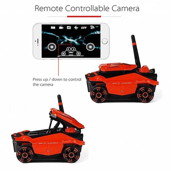 Smart RC Tank Phone App Controlled Wifi FPV HD Camera AR PVP Battle Electric Rover Robot Remote Control Toys for Children Boys Sale