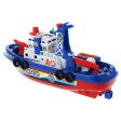 Electric Boat Children Marine Rescue Toys Navigation Warship Toy Birthday Gift For Sale