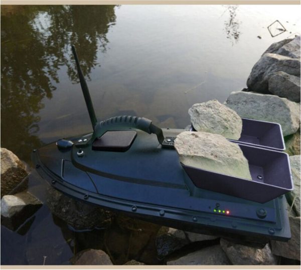 Free Bag Auto RC Remote Control Fishing Bait Boat Toy 500M Waterproof grass Twin-Bucket Roll RC Dipping boat With Night Light For Cheap