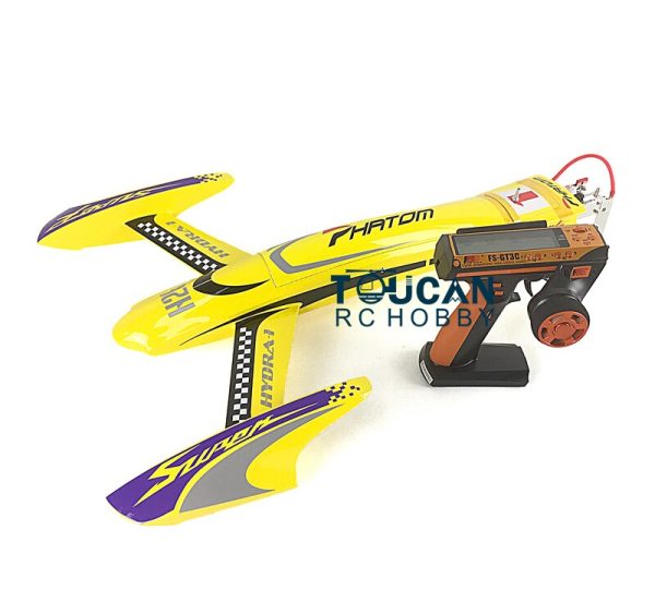 H660 RTR Kevlar Electric RC Boat 100KM H RadioSys Battery Brushless Motor Yellow THZH0043 on Sale