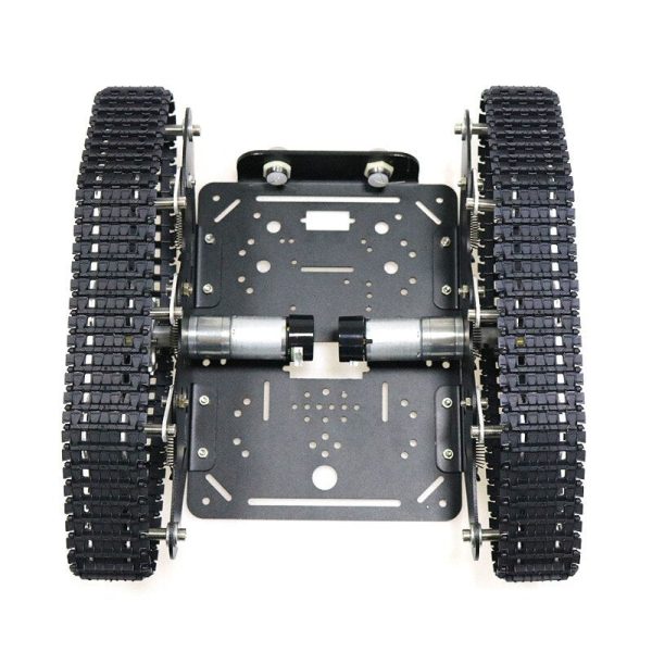 TS300 Shock Absorption Robot Tank Chassis RC Tank Model Tracked Car With Dual DC 12V Motor+Plastic Tracks+Suspension Parts on Sale