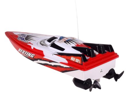 RC Racing Boat Radio Remote Control Dual Motor Boat High-speed Strong Power System Fluid Type Design Kids Outdoor Toy for Kids Online Hot Sale