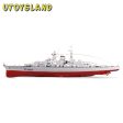 Hot 71cm 1:360 RC Military Battleship RC Cruiser Warship Toy Control Military RC Boat Destroyer Model Toys Best Gifts - US Plug For Cheap