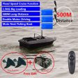 New Function Fixed Speed Cruise Remote Control Fishing Finder Boat 1.5KG 500M Dual Night Light Lure Fishing Smart RC Bait Boat Fashion