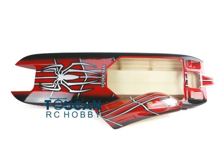 KIT E51 Fiber Glass 1.3M Well-painted Boat Hull only for Advanced Player Red TH02672 Fashion