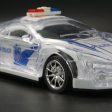 1 18 RC car cool lighting high speed remote control RC police car with 3D lights children toys happy Christmas gift For Sale