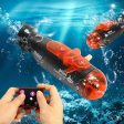 Mini Micro-Radio Remote Control RC Submarine Ship Boat With Led Light Toy Gift Discount