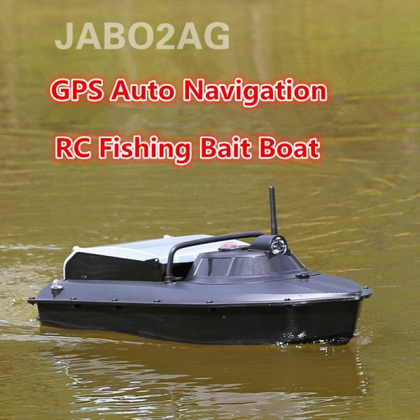 JABO 2AG 20A 2.4G GPS Auto Navigation Fishing Bait Boat Nest Dipper Boat Double 380 motors Automatic Fish bait RC Boat VS 2011-5 For Sale