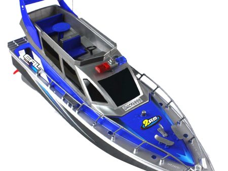 FBIL-Police Remote Control Boat 1:20 Police Speed Boat Rc Boat Electric Full Function Large 4-Channel Patrol Boat Remote Contr Fashion