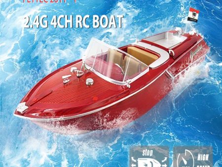 Flytec 2011-1 Large High Speed 4CH Simulation RC Speed Boat Yacht Sailing Airship Kids Model Toys Waterproof Electric RC Boat Online now