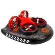 Multifunction Water Land Air 3 To 1 Electric Remote Control RC Hovercraft 2.4G High Speed Land Water Driving Sky Fly RC Boat Toy Online now