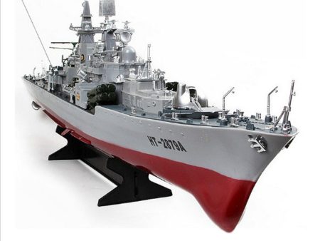 Free shipping HT-2879A 1:275 RC Guided Missile Destroyer Model Electric RC Boat Large Military Model Toy Warship children gift Discount