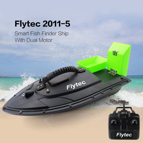 Flytec 2011-5 Fishing Tool Smart RC Bait Boat Toy Dual Motor Fish Finder Fish Boat Remote Control Fishing Boat Ship Boat Discount