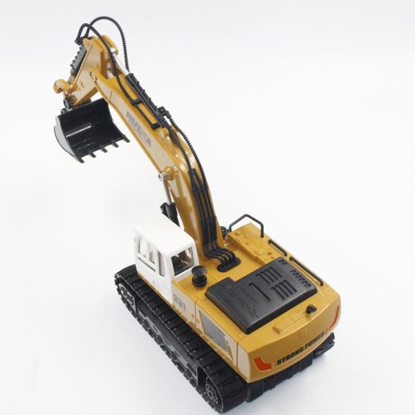 HUINA 1331 1 18 2.4G RC Chargeable Electric Excavator Model Engineering Digging Toys Discount