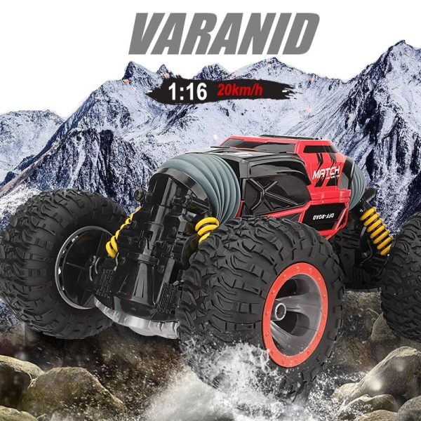 2.4ghz RC Cars Monster Truck 1:16 Bigfoot Double-sided Driving Remote Control Deformation Vehicles RC Vehicle Top Level Toys Online