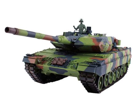 1:16 German Leopard 2A6 Main Battle Tank 2.4G Remote Control Model Military Tank With Sound Smoke Shooting Effect on Sale