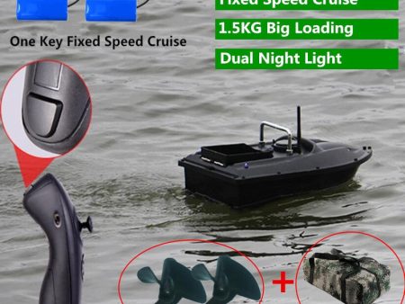 Constant Speed Cruise Function 500m Smart Lure Fishing Remote Control Fishing Bait Boat Auto RC Remote Control Fishing Bait Boat For Cheap