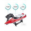 HJ806 2.4G RC Boat 200 Meters Control Distance   Cooling Water System   35km h High-speed kids toys WJ-46 Sale