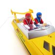 Flytec HQ5011 4CH 34CM Infrared 27MHZ 40MHZ RC Boat 15KM H Without Battery RTR Toys For Kids Gift Yellow & Red Hot on Sale