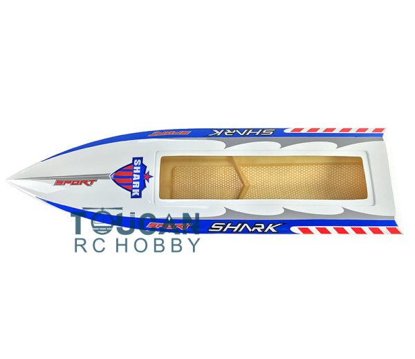 H750 KIT Shark Fiber Glass Electric Racing Speed RC Boat Hull Only Advanced Player White TH02640 Fashion