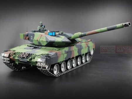 Heng Long 1 16 Germany Leopard 2A6 Green RC Tank Green Ultimate metal version With Smoke, Sound and BB Gun - 2.4GHz Version Sale