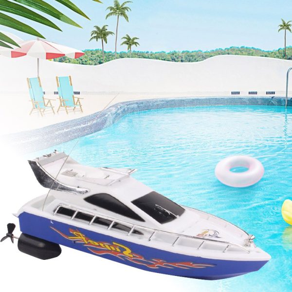 Rc Boat For Mini Kids Rc Remote Control Speed Boats Toy Racing Model 2.4GHZ Four-channel Small Remote Yacht Children s Gift Discount