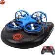 Multifunction Water Land Air 3 To 1 Electric Remote Control RC Hovercraft 2.4G High Speed Land Water Driving Sky Fly RC Boat Toy Online now