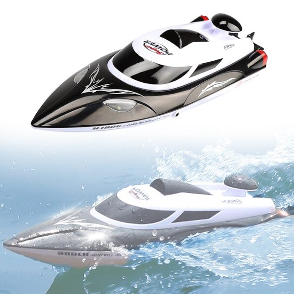 High Speed RC Boat HJ806 2.4GHz 4 Channel 35km h Racing Remote Control Boat 200m Control Distance Fast Ship RC Boat Online Sale