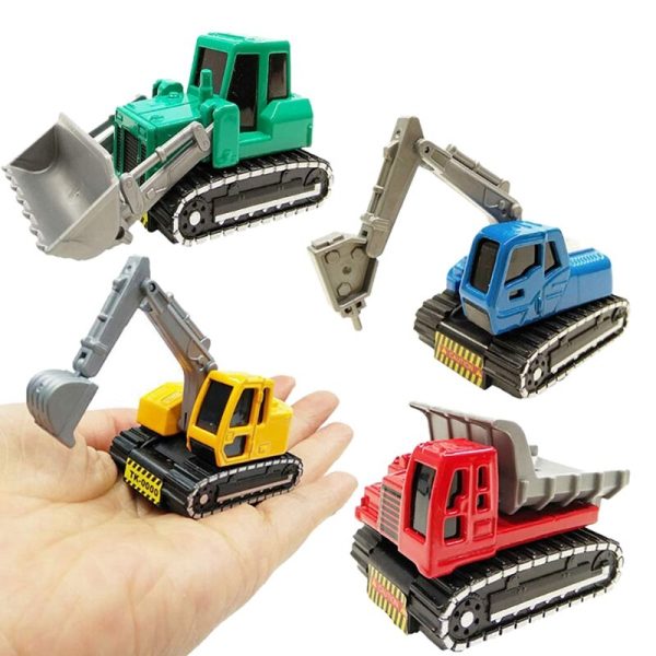 4Pack Construction Vehicles Toys Metal Engineering Tractor Mini Pull Back Cars Play Set Party Supplies for Kids Toddler Boys Hot on Sale