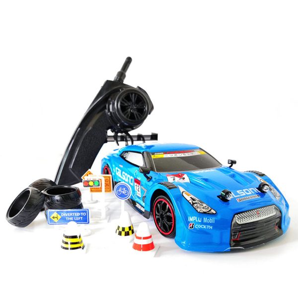 4WD drive rapid drift car Remote Control GTR Car 2.4G Radio Control Off-Road Vehicle RC car Drift High Speed Model car Online Hot Sale