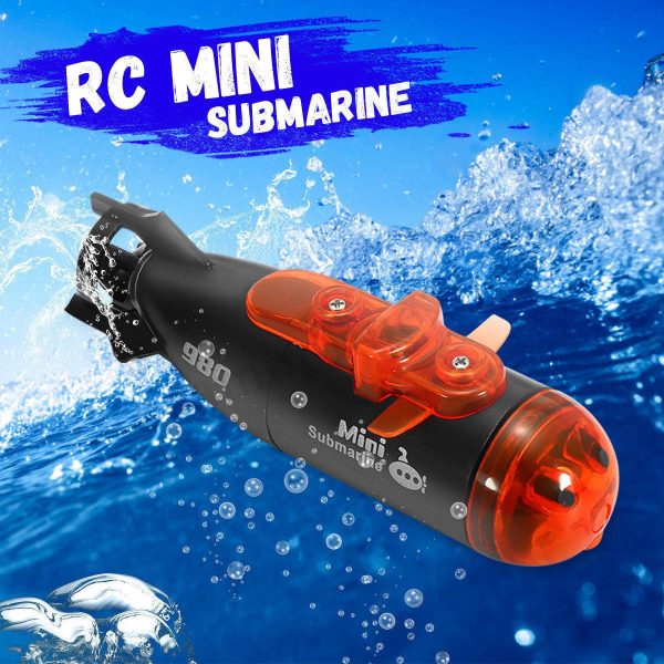 Mini Micro-Radio Remote Control RC Submarine Ship Boat With Led Light Toy Gift Discount