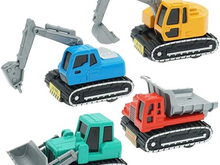 4Pack Construction Vehicles Toys Metal Engineering Tractor Mini Pull Back Cars Play Set Party Supplies for Kids Toddler Boys Hot on Sale