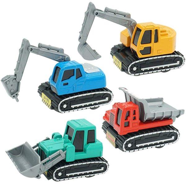 4Pack Construction Vehicles Toys Metal Engineering Tractor Mini Pull Back Cars Play Set Party Supplies for Kids Toddler Boys Hot on Sale