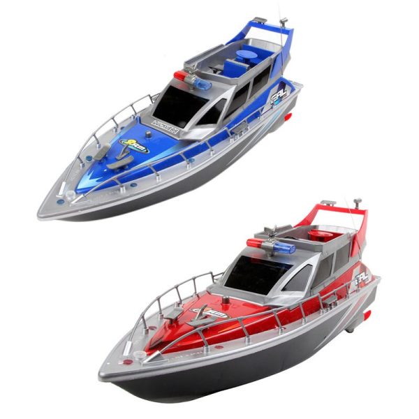 FBIL-Police Remote Control Boat 1:20 Police Speed Boat Rc Boat Electric Full Function Large 4-Channel Patrol Boat Remote Contr Fashion