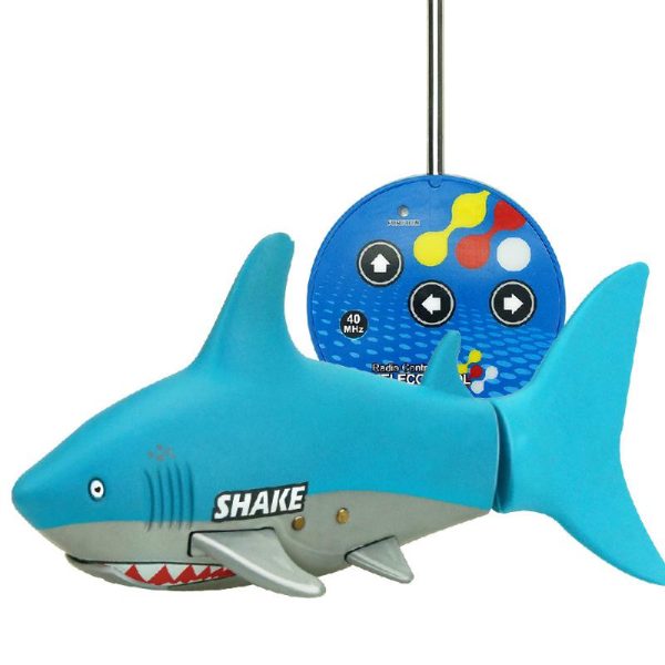 Rc Fish Toy Mini Rc Boat 4 Ch Remote Small Sharks with Usb Remote Control Toy Fish Boat Best Christmas Gift for Children Kids Online Hot Sale